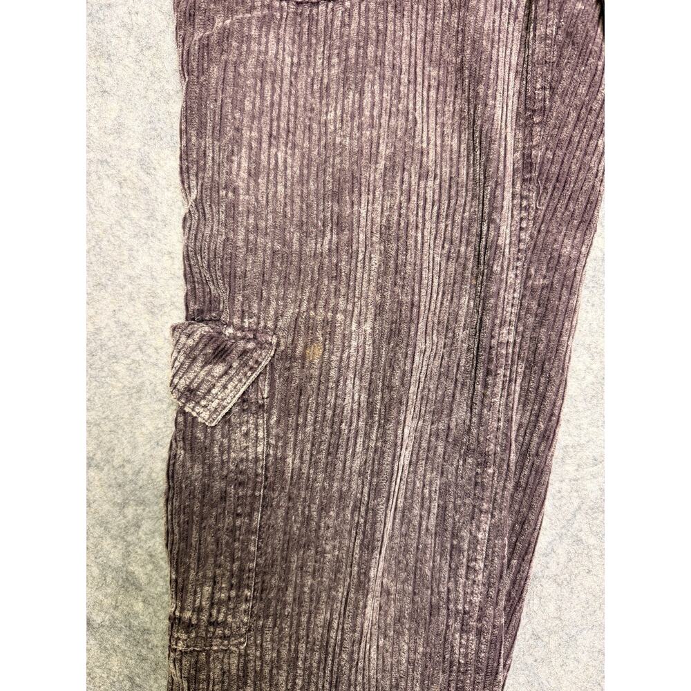 BDG Pants Women's 4 Purple Corduroy Cargo Utility Straight Leg Casual Pockets - Picture 6 of 9